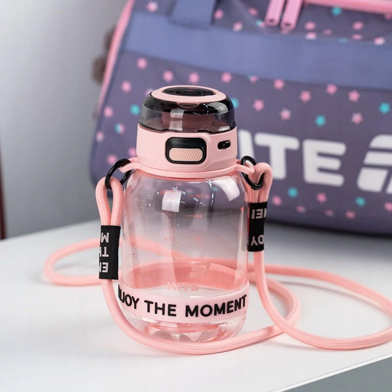 Stylowy bidon 700 ml bez BPA ze słomką i paskiem, - Image 6