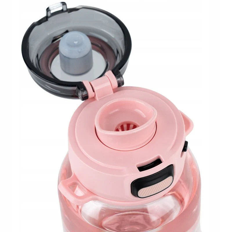 Stylowy bidon 700 ml bez BPA ze słomką i paskiem, - Image 7