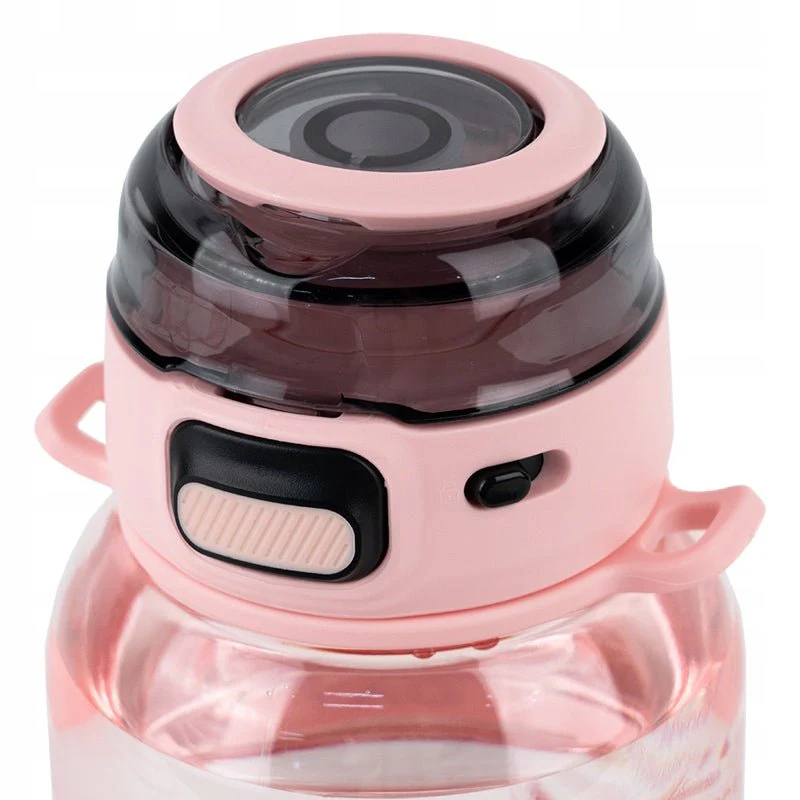 Stylowy bidon 700 ml bez BPA ze słomką i paskiem, - Image 8
