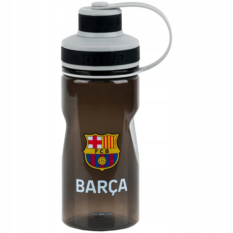 Butelka na wodę dla chłopców FC Barcelona tritanowa z sitkiem czarna