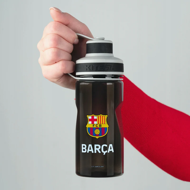 Butelka na wodę dla chłopców FC Barcelona tritanowa z sitkiem czarna - Image 7
