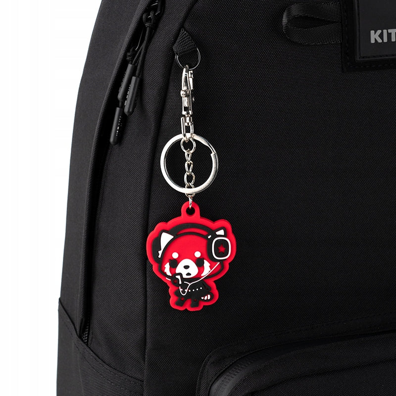 Gumowy brelok 3D Aggretsuko do plecaka kluczy i portfela - Image 2