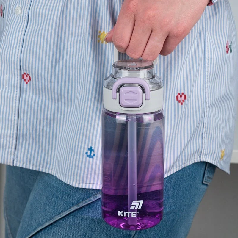 Butelka na wodę do szkoły na siłownię 600 ml fioletowy Kite - Image 2