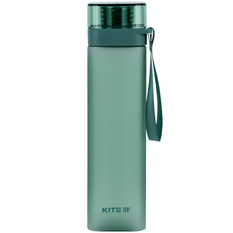 Butelka na wodę, kwadratowa 700 ml, zielony