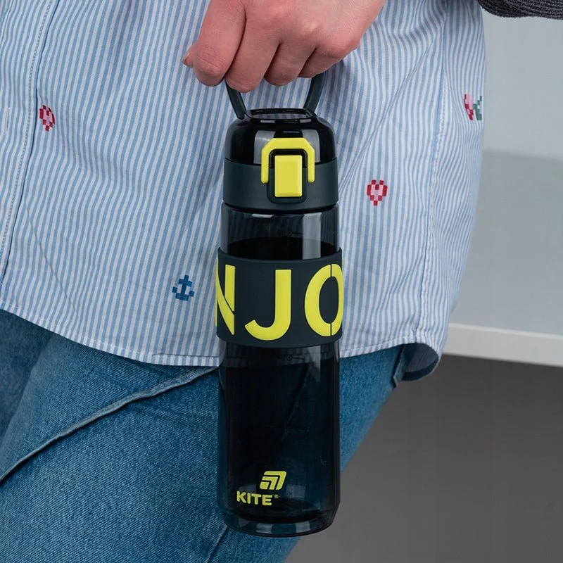 Butelka na wodę bidon do szkoły na siłownię 680ml z sitkiem szary Kite - Image 3