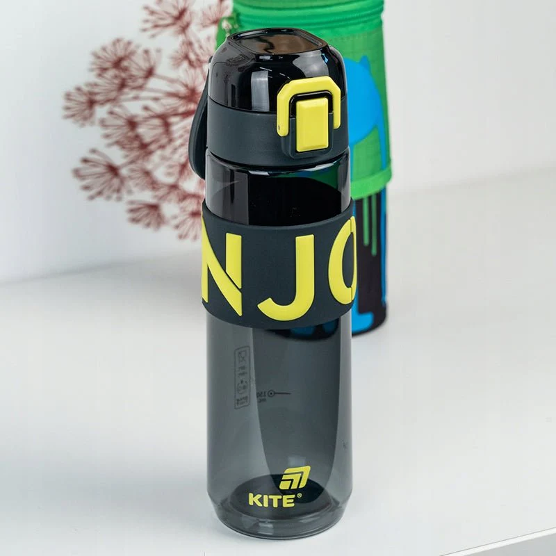 Butelka na wodę bidon do szkoły na siłownię 680ml z sitkiem szary Kite - Image 4