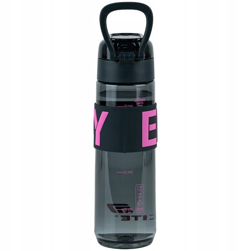 Butelka na wodę do szkoły na siłownię 680ml z sitkiem szaro-różowy - Image 7