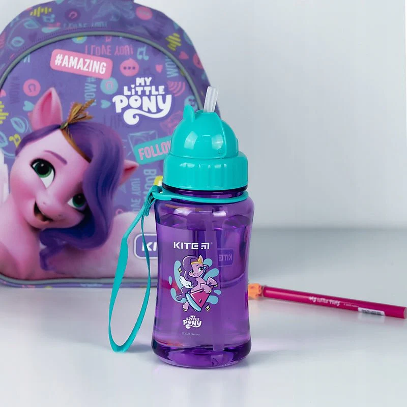 Butelka na wodę dziecięca ustnik słomka 350 ml My Little Pony - Image 4