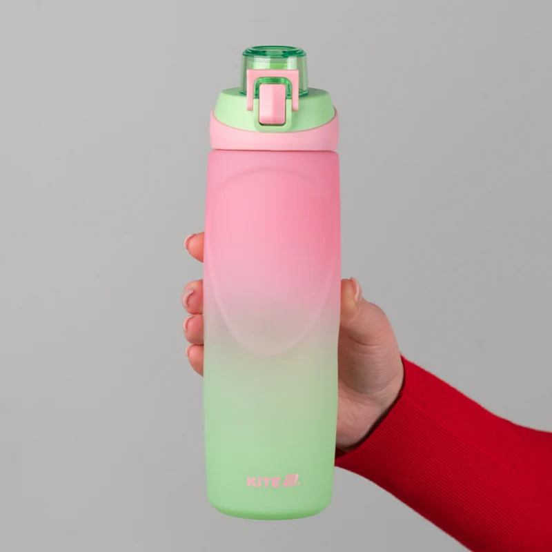 Butelka na wodę Kite tritanowa 760 ml ombre sportowa różowa - Image 2
