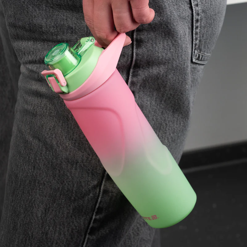 Butelka na wodę Kite tritanowa 760 ml ombre sportowa różowa - Image 5