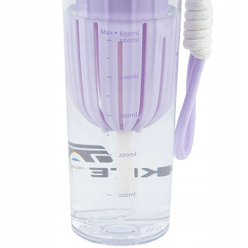 Butelka na wodę kubek z rurką 650ml z sitkiem fioletowy Kite - Image 10