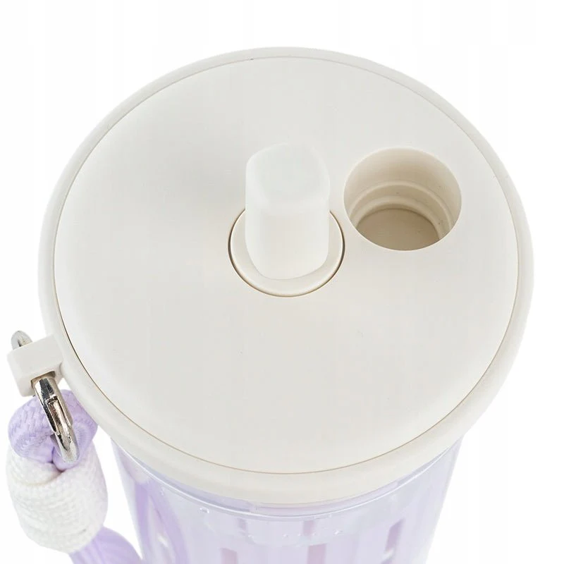 Butelka na wodę kubek z rurką 650ml z sitkiem fioletowy Kite - Image 8