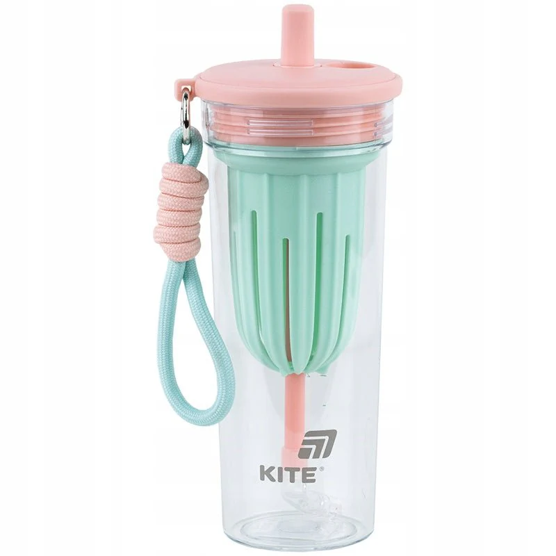 Butelka na wodę kubek z rurką 650ml z sitkiem Kite