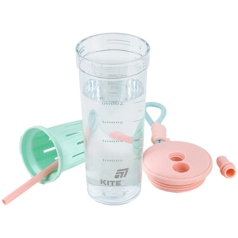 Butelka na wodę kubek z rurką 650ml z sitkiem Kite - Image 5