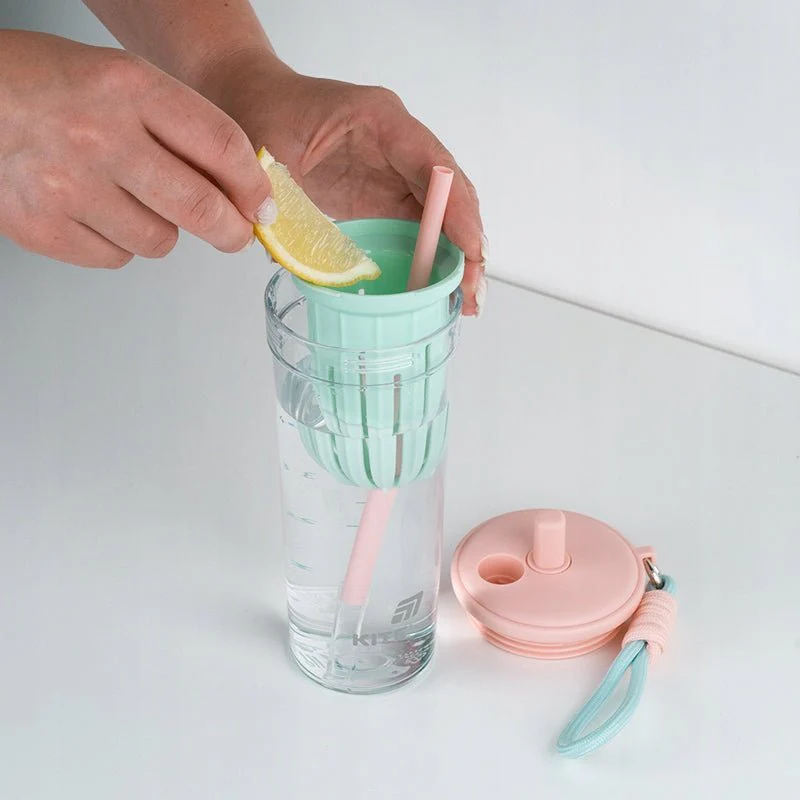 Butelka na wodę kubek z rurką 650ml z sitkiem Kite - Image 6
