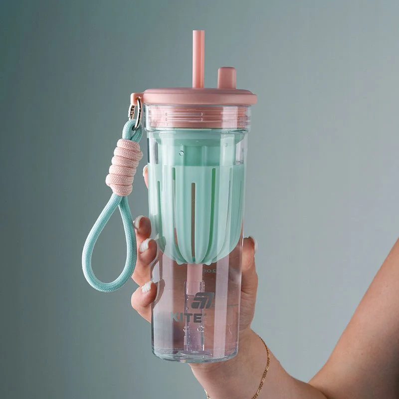 Butelka na wodę kubek z rurką 650ml z sitkiem Kite - Image 8