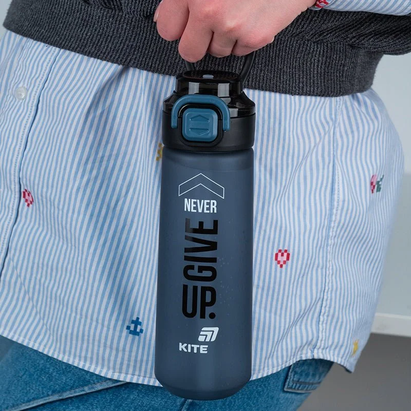 Butelka szkolna Tritan 760 ml z ustnikiem i słomką Kite - Image 2