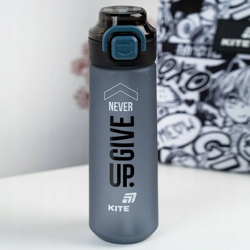 Butelka szkolna Tritan 760 ml z ustnikiem i słomką Kite - Image 3