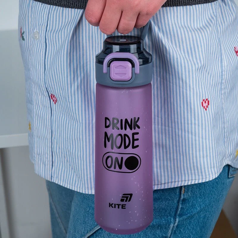 Bidon na wodę 760 ml z motywacyjnym napisem fioletowy Kite - Image 2