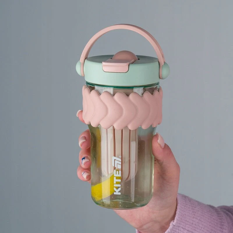 Butelka na wodę z ustnikiem z wkładem na owoce zielony 800 ml kite - Image 2