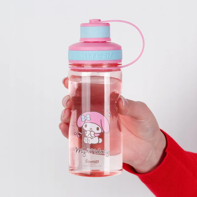 Butelka na wodę dla dziewczynek tritanowa z sitkiem My Melody różowa - Image 2