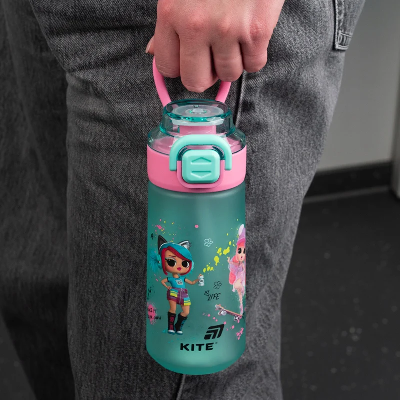 Butelka na wodę z uchwytem  Kite  L.O.L. Surprise! tritanowa 560 ml 2w1 - Image 7