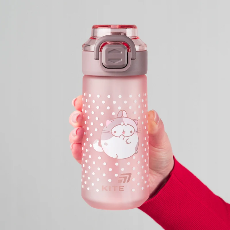 Butelka na wodę Kite Molang różowa tritanowa 560 ml ze słomką i ustnikiem - Image 2