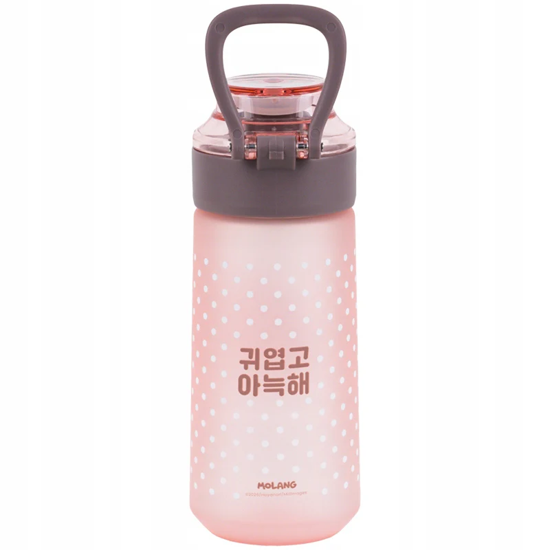 Butelka na wodę Kite Molang różowa tritanowa 560 ml ze słomką i ustnikiem - Image 5