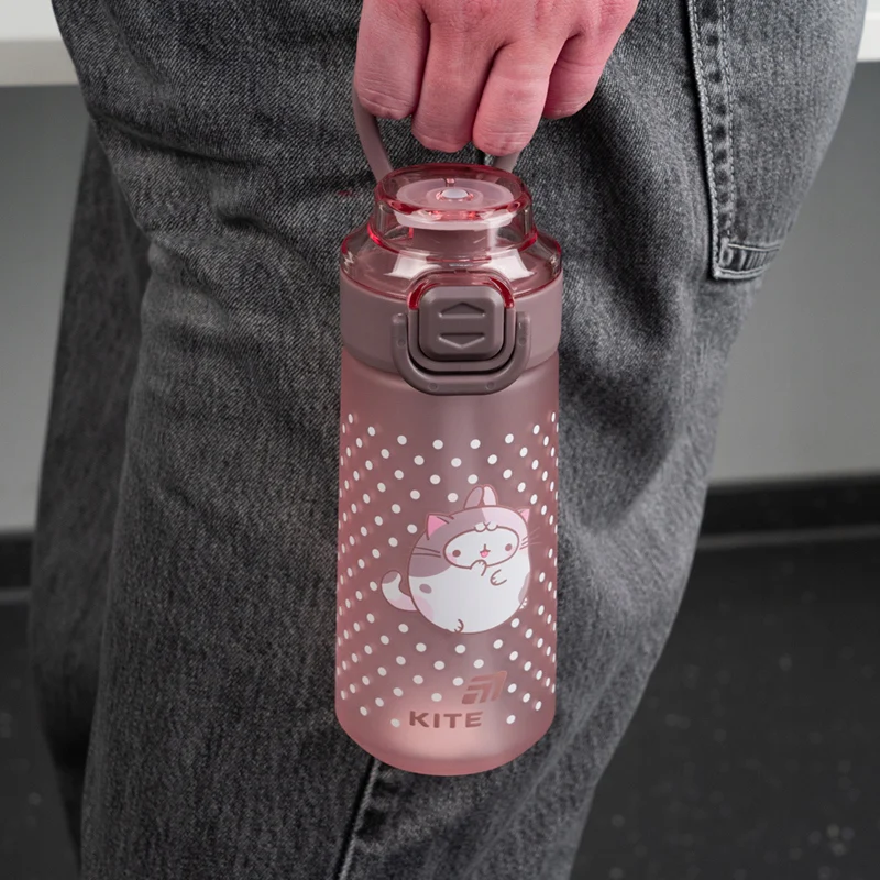 Butelka na wodę Kite Molang różowa tritanowa 560 ml ze słomką i ustnikiem - Image 6