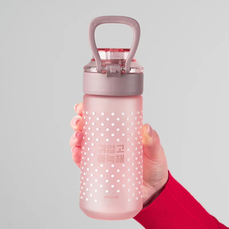 Butelka na wodę Kite Molang różowa tritanowa 560 ml ze słomką i ustnikiem - Image 7