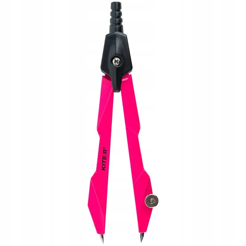 Cyrkiel kreślarski różowy 120 mm Kite Techno - Image 2