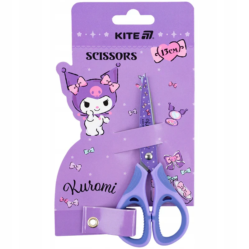 Dzieciece nozyczki Kuromi 13 cm z gumowymi wkladkami Kite