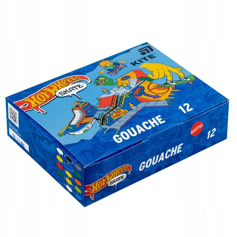 Farby gwasze 12 kolorów Hot Wheels Kite - Image 3