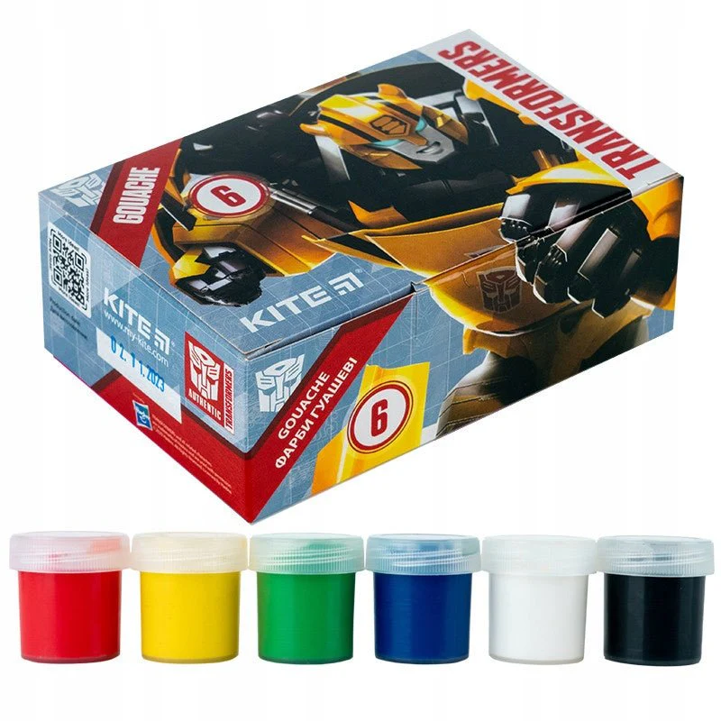 Farby gwasze zestaw 6 sztuk do malowania Transformers