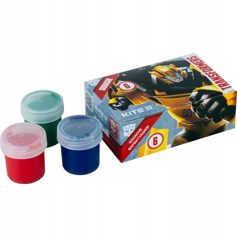 Farby gwasze zestaw 6 sztuk do malowania Transformers - Image 4