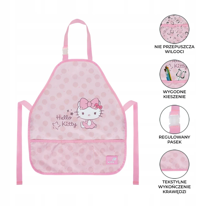 Fartuszek z rękawami dla dziewczynek Hello Kitty Kite ochronny do szkoły - Image 2