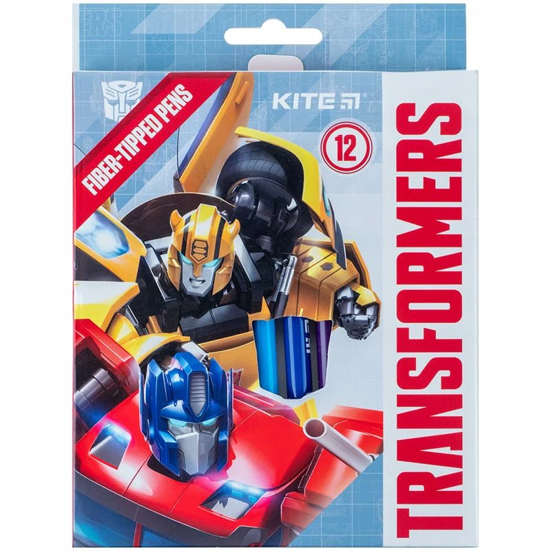 Markery Flamastry 12 kolorów Transformers Kite