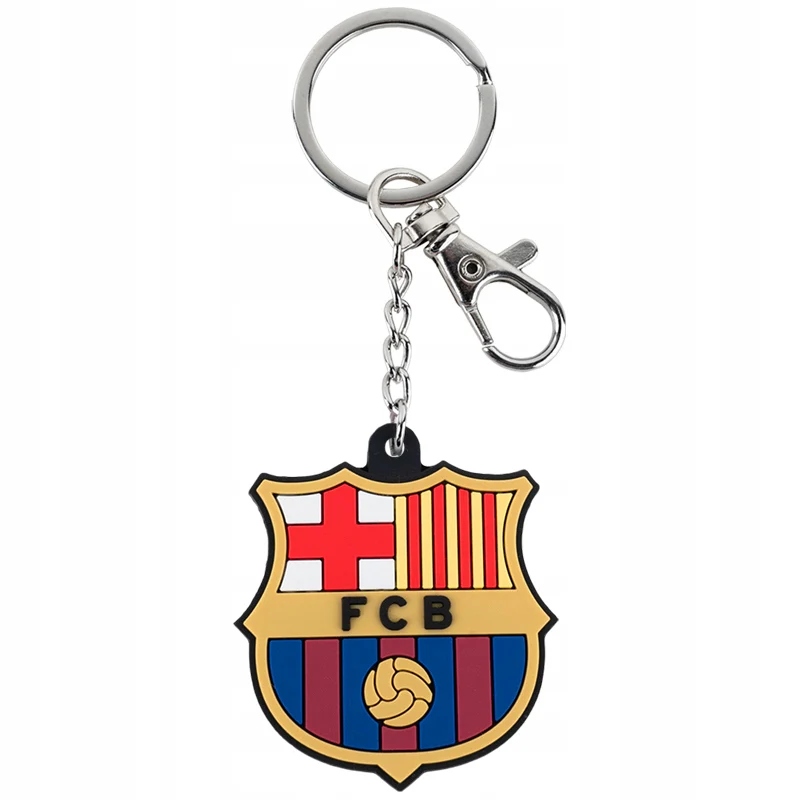 Gumowy brelok 3D FC Barcelona dla dzieci do plecaka i kluczy