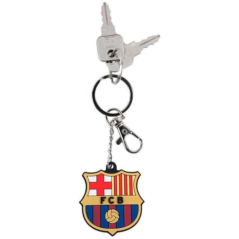 Gumowy brelok 3D FC Barcelona dla dzieci do plecaka i kluczy - Image 3