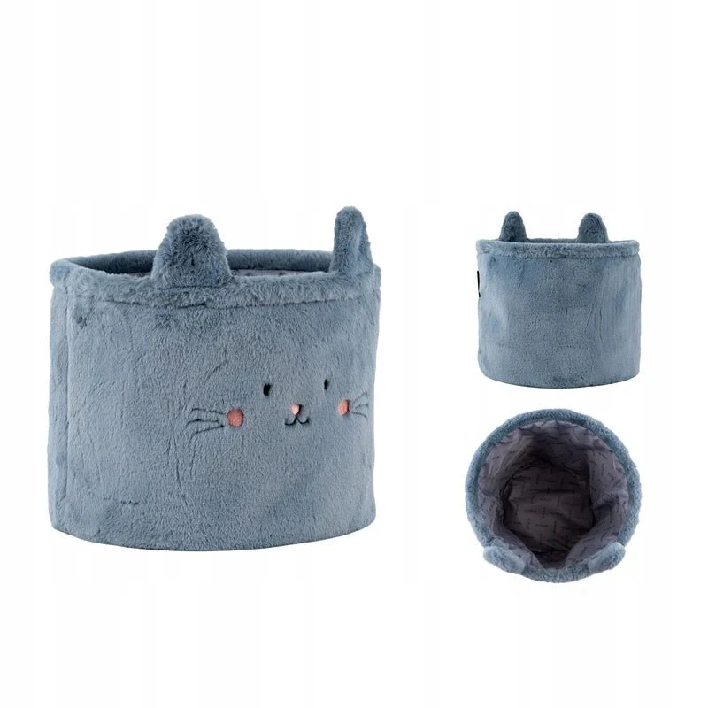 Kosz na zabawki pluszowy pojemnik organizer na drobiazgi kotek rozmiar M Kite Cute Cat - Image 6