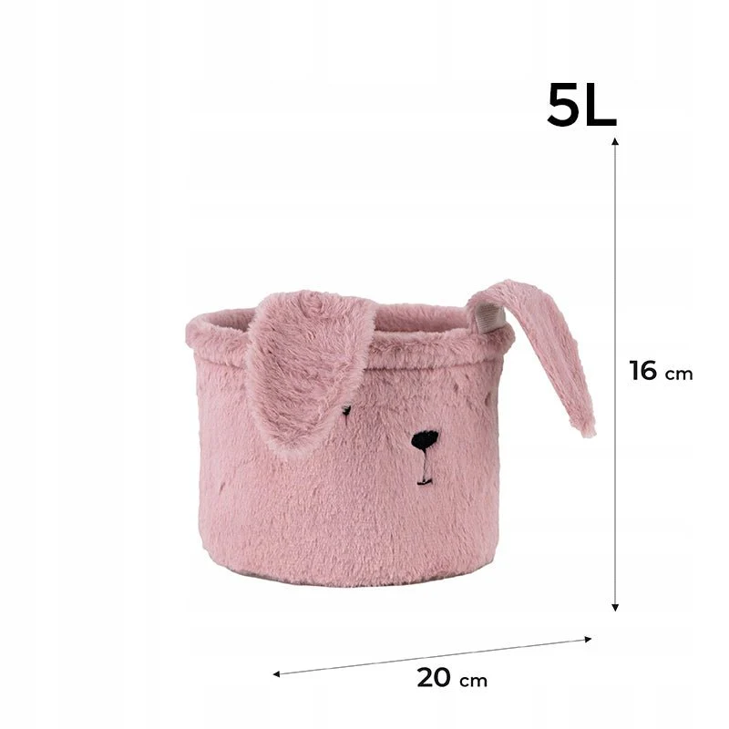 Kosz na zabawki pluszowy pojemnik organizer na drobiazgi królik rozmiar S Kite Lovely Rabbit - Image 3