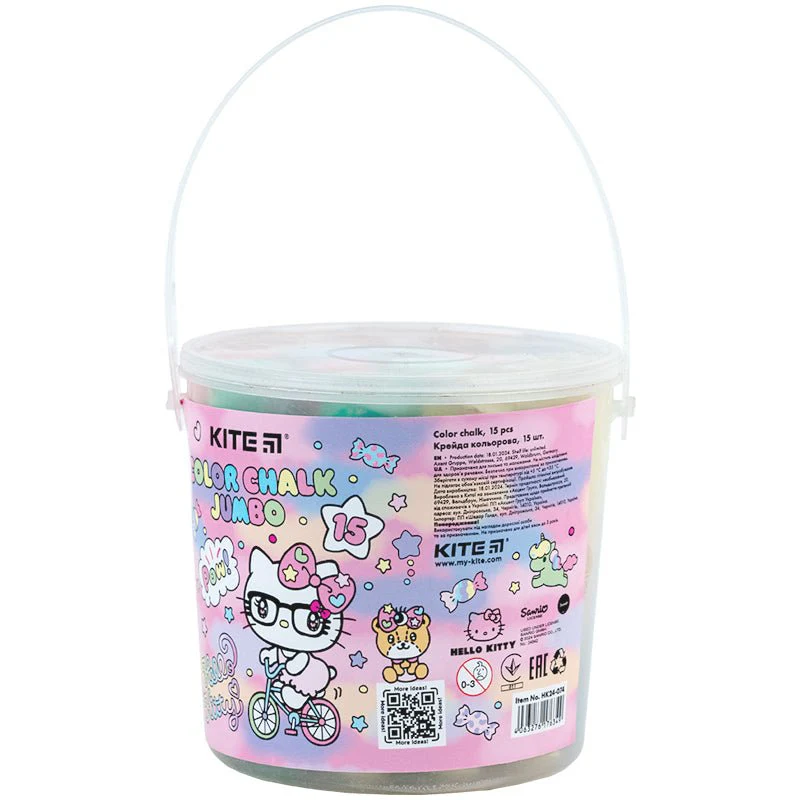 Kreda chodnikowa kolorowa do tablicy szkolna 15 sztuk Hello Kitty - Image 4