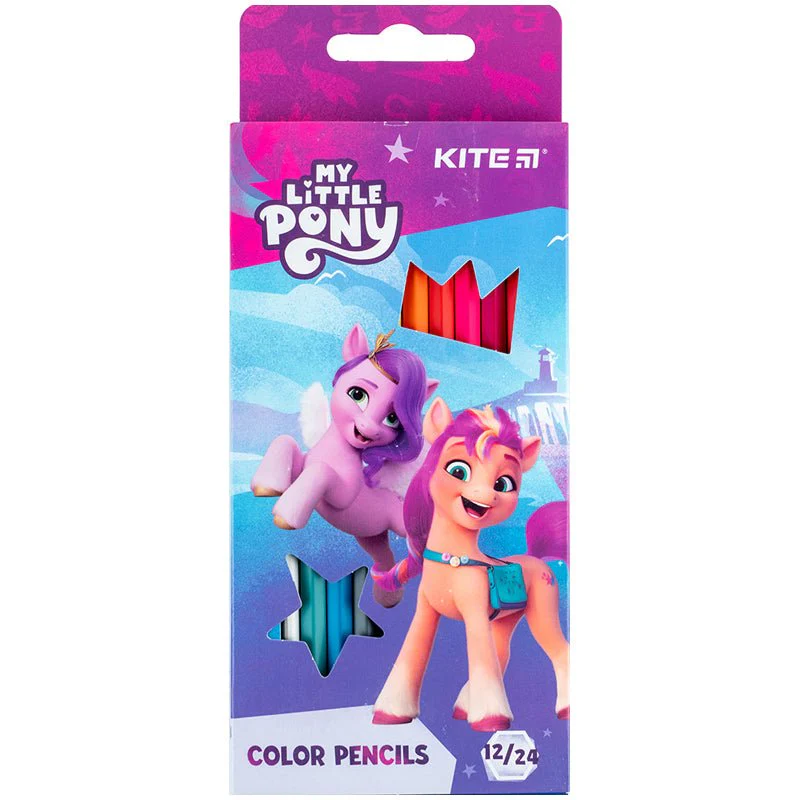 Kredki dwustronne 12 sztuk 24 kolorów My Little Pony - Image 3