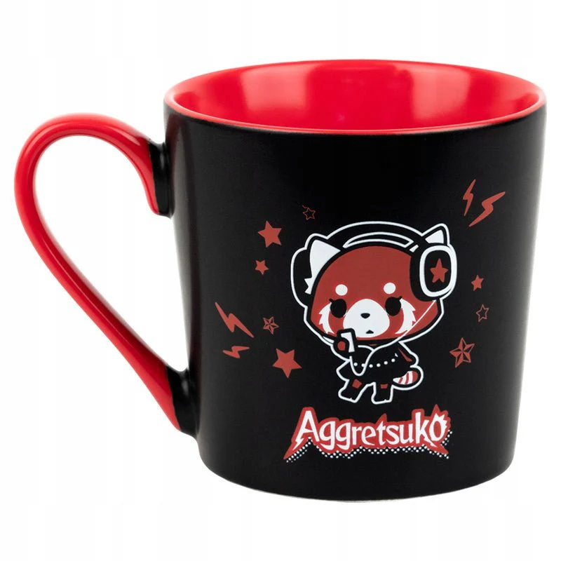 Kubek ceramiczny Aggretsuko 400 ml czarny Kite - Image 3