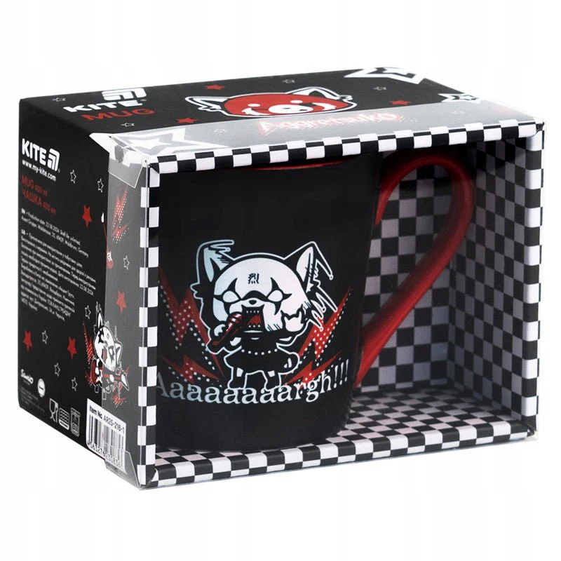 Kubek ceramiczny Aggretsuko 400 ml czarny Kite - Image 4