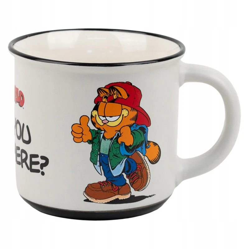 Kubek ceramiczny Garfield 370 ml biały