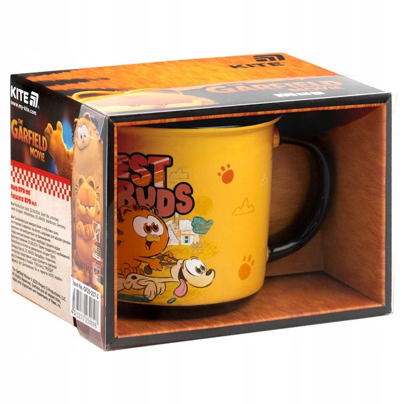 Kubek ceramiczny Garfield 370 ml żółty - Image 4