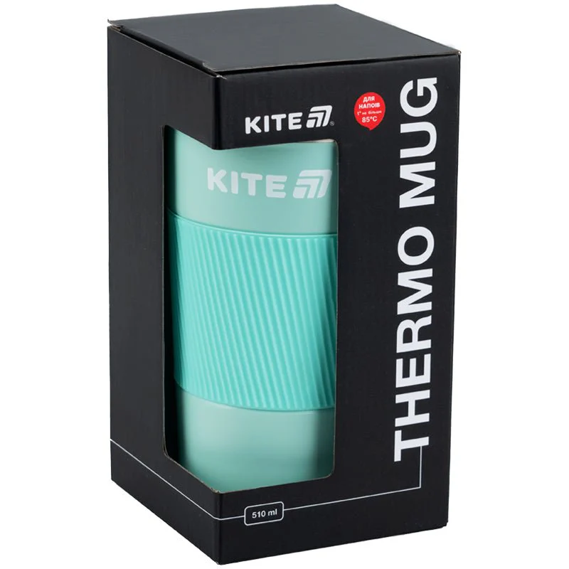 Kubek termo antypoślizgowy turkusowy hermetyczny 510 ml Kite - Image 6