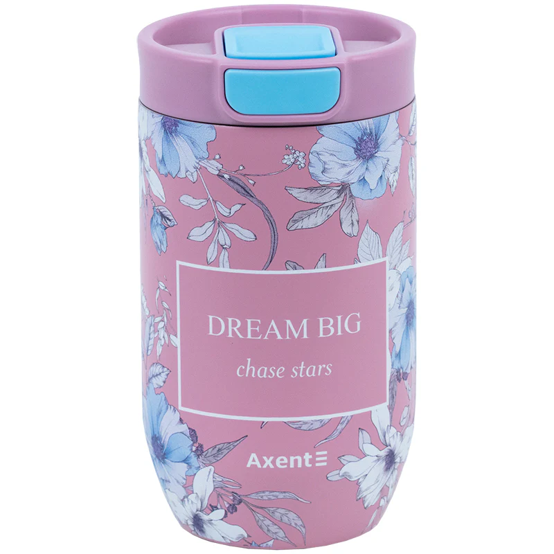 Kubek termiczny Axent Blue Elegance, 350 ml ze stali nierdzewnej
