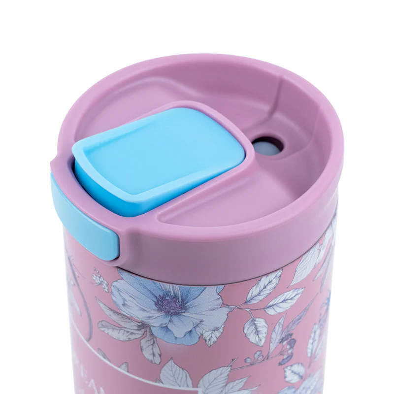 Kubek termiczny Axent Blue Elegance, 350 ml ze stali nierdzewnej - Image 4